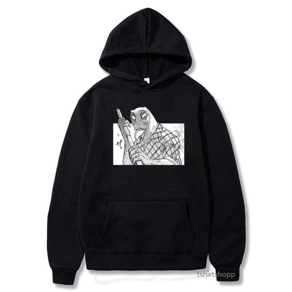 Sweats à capuche pour hommes Sweatshirts BEASTARS Legoshi Sweat à capuche Mode Hommes Vintage Harajuku Pulls Manga Gosha Graphique Sudadera Hip Hop Anime Hooodi