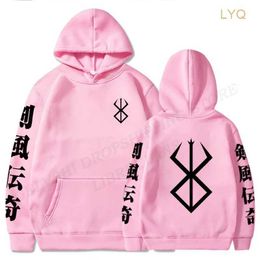 Heren Hoodies Sweatshirts Berserk Hoodie Mannen Mode Jas Japanse Anime Kinderen Hip Hop Vrouwen Sweatshirt Jongen Trui Herenkleding PH76