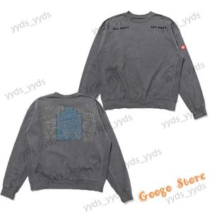 Sweats à capuche pour hommes Sweatshirts Meilleure qualité Vintage Washed Cav Empt C.E Pull à capuche pour hommes Femmes Gris Do Old Simple Broderie Casual CAVEMPT Sweatshirts T240113