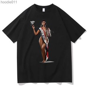 Heren Hoodies Sweatshirts Beyonce Cowboy Carter ABLUM T-shirt Dames Zomer Korte mouwen Shirt Fan Gift Harajuku C24325