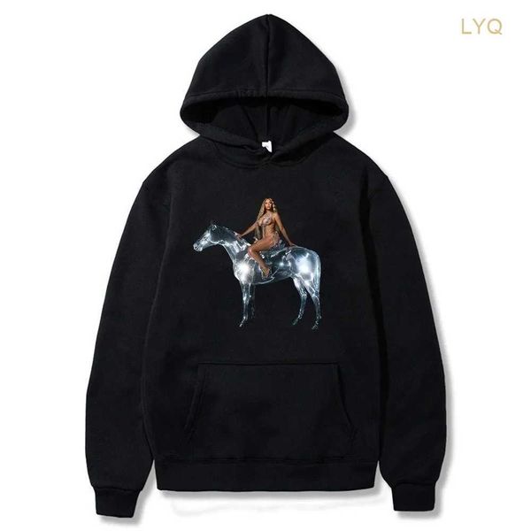 Sudaderas con capucha para hombre Sudaderas Beyonce Sudadera con capucha 2023 Renaissance World Tour Merch Ropa de calle de manga larga Hombres Mujeres Sudadera con capucha Ropa de moda DG0A