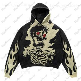 Hoodies voor heren Sweatshirts Zwart met volledige print Skull Hoodie Winterjack voor heren Winter Y2K-hoodie voor heren Herenkleding Promotie 2023 Nieuwe hoodie bape T230921