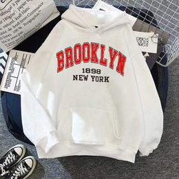 Männer Hoodies Sweatshirts Boston Brooklyn Brief Drucken Hoodie Männer Mode Mantel Übergroße New York Hoodies Sweatshirt Weibliche Männer Sweats Brooklyn Kleidung