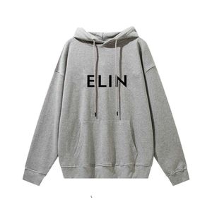 Heren hoodies sweatshirts merk mode nieuwe CLINE brief gedrukt losse herfst winter lange mouw hoodie voor mannen en vrouwen grijs