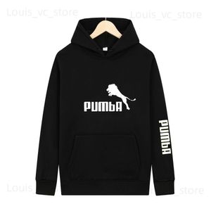 Heren Hoodies Sweatshirts Merk Trui Mannen Hoodie 2023 Herfst winter Hip Hop Streetwear Mannen Sweatshirts Hoodies Effen Kleur Hoodie Mannelijke koning van leeuwen T230921