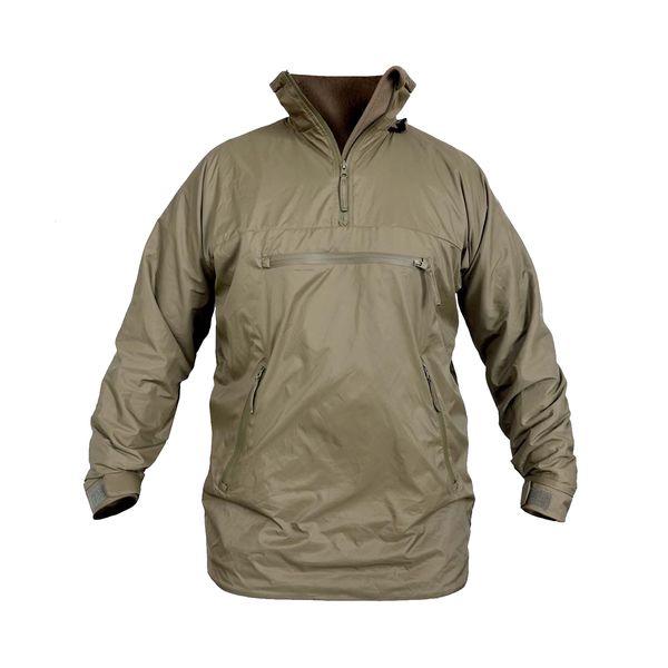 Sudaderas con capucha para hombres Sudaderas Ejército británico PCS SMOCK Jersey Fleece Interior Chaqueta térmica exterior Gabardina Reino Unido Equipo de protección contra el viento y el frío militar 230327