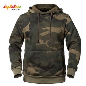 Sweats à capuche pour hommes Sweats Camouflage Mode Sweat Homme Camo À Capuche Hanche Automne Hiver Militaire À Capuche Polaire Manteaux USEUR Taille 220909