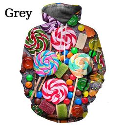 Herren Hoodies Sweatshirts Candy 3D Gedruckt Hoodie Lustige Persönlichkeit Mode Männer/Frauen Unisex Paar Hoodie 230809