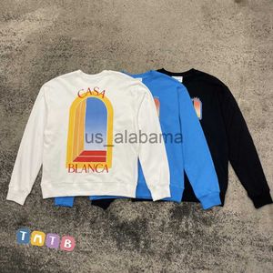 Herenhoodies Sweatshirts Casablanca magische deurletters bedrukt Amerikaans casual Hoogwaardige heren- en damesmode katoenen ronde kraag Hoodie x0905