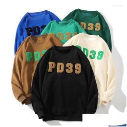 Heren Hoodies Sweatshirts Casual O-hals Plevier Warme Dikke Heren Sweatshirts Plus Veet Sport Voor Winter Drop Levering Kleding Heren Cl Dh8Hj