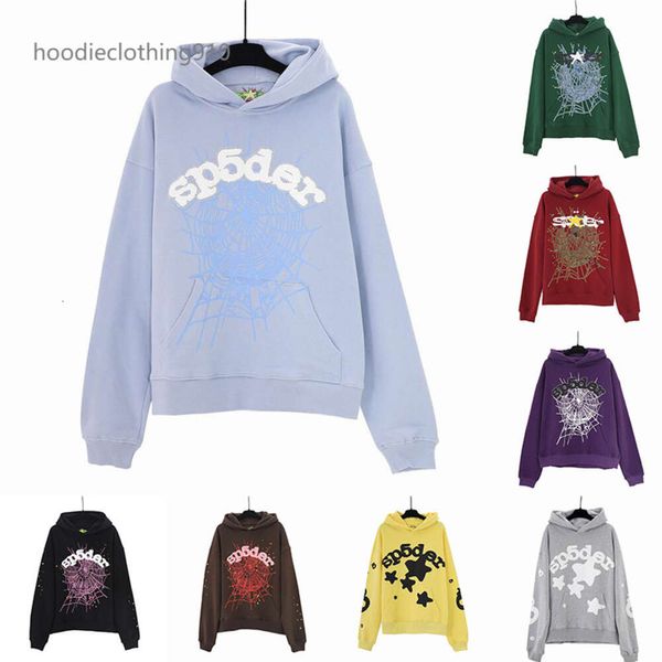 Sudaderas con capucha para hombre Sudaderas al por mayor baratas Sudaderas con capucha de araña Sp5der Young Thug Angel Jersey Rosa Sudadera con capucha roja Pantalones Hombres Sudaderas con estampado de calidad superior Muchos colores