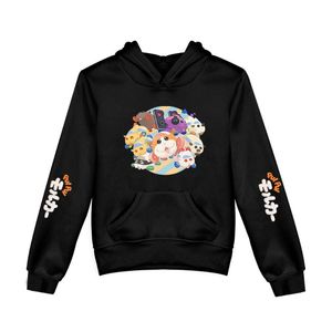 Heren Hoodies Sweatshirts Kinderkleding Pui Molcar Hoodie Fashion Boy Girl Hip Hop Streetwear Kawaii Anime Black Cartoon