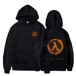 Sudaderas con capucha masculina Sweinshirts Juegos clásicos 80S 90S Half Life Art Camisa Camisa Camisa Sweinshirt Capacinada Capasón personalizado Sampalista D240429