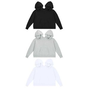 Sweats à capuche masculine Sweatshirts Couple Casual Tops Two Personne Pullover Long Manche Sweat-shirt Automne Pullover Fall Fall Y2k Vêtements Dropship 240424