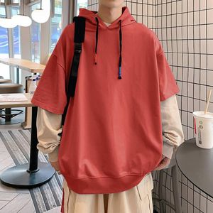 Sweats à capuche masculine Sweats Sweats Cowl Neck Side Slit Pockets Hoodie Mens Automne et Hiver Fashion Casual Simple Pullor Sweater Sweater Sweat Sh