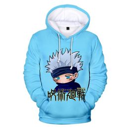 Sweats à capuche masculine Sweatshirts créatifs drôles 3D Impression Jujutsu Kaisen Men Femmes Sweat à swets Sweetwear Sweetwear Sweetwear