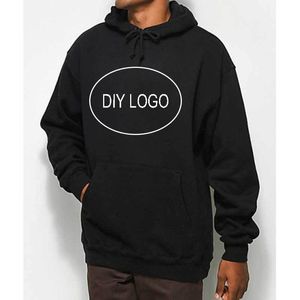 Heren Hoodies Sweatshirts Custom Mens Tekst PO -print Groothandel DIY Sweatshirt Unisex Hoogwaardige Streetwear Fleece Hoodie Top Druppel 230814