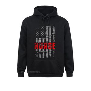 Heren Hoodies Sweatshirts Custom Patriottische Verenigde Staten Vlag Stethoscoop Grappige Nursing Carrières Anime Hoodie voor Mannen Fall Kappen