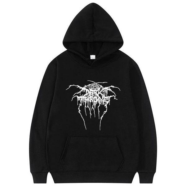 Sweats à capuche pour hommes Sweats Darkthrone Harajuku Sweat à capuche imprimé Tops Hommes Femmes Black Logo Metal Mayhem Dimmu Borgir Taake Sbz6318 Sweat