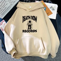 Heren Hoodies Sweatshirts DEATH ROW RECORDS Hoodie Mannen Hoge kwaliteit Esthetische Sweatshirts Vintage Hip Hop Harajuku Streetwear Hombre Kpop Gothic