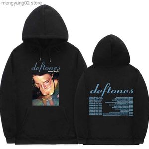 Heren Hoodies Sweatshirts Deftones Around The Fur Tour Hoodies Muziekband Print Streetwear Mannen Vrouwen Casual Mode Oversized Sweatshirts Hoodie Trainingspak T23628