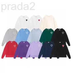 Heren Hoodies Sweatshirts Designer en Desig Women's Top Unisex lange mouw ronde nek gewoon brief hart dunne jas xgzg