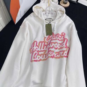 Heren Hoodies Sweatshirts Designer Autumn and Winter 2022 Nieuwe Tricolor Sweater Europese juiste versie Star dezelfde capuchon bezaaid losse DXH8