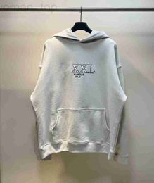 Hoodies Sweatshirts voor heren Designer B Family High Edition Paris Embroidery XXXL Hooded Sweater BLCG White Hoodie Unisex FAYR