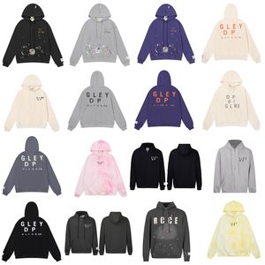 Herenhoodies Sweatshirts Designerkleding Galeries Hoodie splash-inkt Depts damesprint High Street Veelzijdige capuchon Letterprint Sportvest