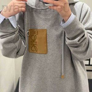 Herenhoodies Sweatshirts Designer Designer Grote maten hoodies Trui Nieuwe Pu-leren zakpullover Luxe hoodie Mode Los sweatshirt Damesjas Jas WR1B