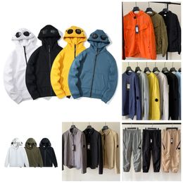 Sudaderas con capucha para hombre Sudaderas con capucha de diseñador Chaqueta con capucha CP Abrigo a prueba de viento Compañía de moda Sudadera con capucha Abrigo con forro polar con cremallera Hombres High Street cp Companies sudadera con capucha