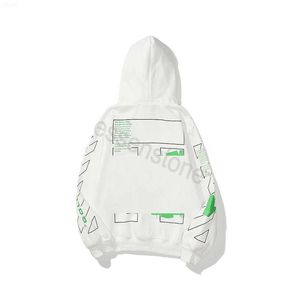 Herenhoodies Sweatshirts Designer Hoodie Hoge kwaliteit en damesontwerpers Terug Bedrukte kleding Top Lange mouw Pullover Wit Zwart Paar offs trui VL2B