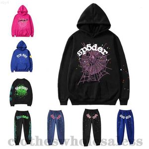 Sweats à capuche pour hommes Sweatshirts Sweat à capuche Spder Pink Spider Young Thug Star du même style Beauty Tide Sweat à capuche surdimensionné peut être porté par les hommes et les femmes P0OA