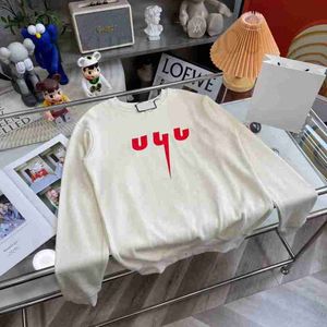 Heren Hoodies Sweatshirts Designer Letter Gebreide trui breienmachine E Custom detail Crew Neck Cotton W2R S77X