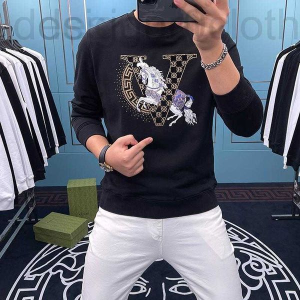 Sudaderas con capucha para hombre Sudaderas Diseñador Suéter de lujo Diamante caliente Letra V H Ma Ou Productos Luz Lujo Nueva marca de moda Algodón chino Manga larga Top Jersey