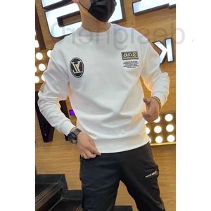 Heren Hoodies Sweatshirts Designer heren staande o-neck lange mouwen hoodie voor herfst en winter, casual en veelzijdige slanke bodemhemd voor trendy heren bvxn