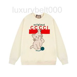 Heren Hoodies Sweatshirts Designer Originele ontwikkeling van luxe kattenstokken met printen pullover sweater voor vrouwen in de herfst Winter Noig