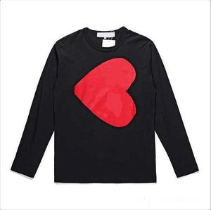 Sweats à capuche pour hommes Sweatshirts Designer Play Commes Jumpers Des Garcons Lettre Broderie Pull à manches longues Femmes Red Heart Loose Whz7 4 5ng2