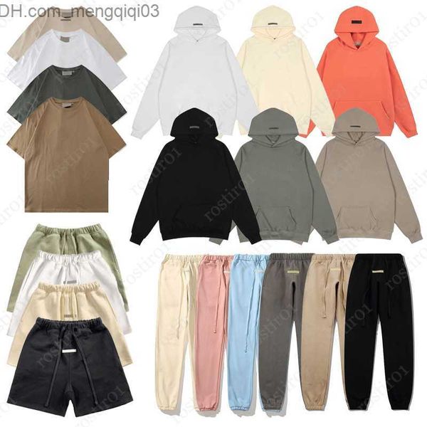 Sweats à capuche pour hommes Sweats Ess Designer femmes hommes sweats à capuche sportwear pull Sweats réfléchissants pantalons pull 2 pièces ensemble short de costume Survêtement Z230701