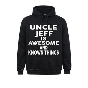 Heren Hoodies Sweatshirts Est Men Oom Jeff is geweldig en weet dingen t-shirt cool Labor Day Sportswears lange mouw