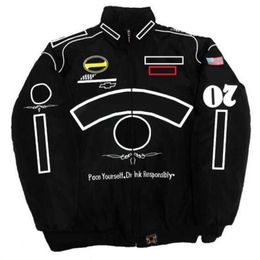 Men's Hoodies Sweatshirts F1 Formula 1 Racing Jacket Winter Car Full Embroidered Cotton Clothing Spot Sale4361rww9rww9rww9