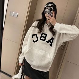 Herenhoodies Sweatshirts Herfst/Winter 2023 Nieuw FOG Seizoen 7 hoofdlijn ABC-lettersweater high street losse tijmerkhoodie voor mannen en vrouwen