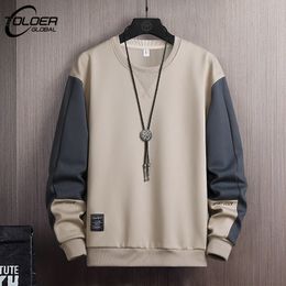 Heren Hoodies Sweatshirts Fashion Hip Hop Men Casual Sweatshirt Hoodie Harajuku Streetwear pullover mannelijke patchwork losse lange mouw o-nek hoodies herfst 230303