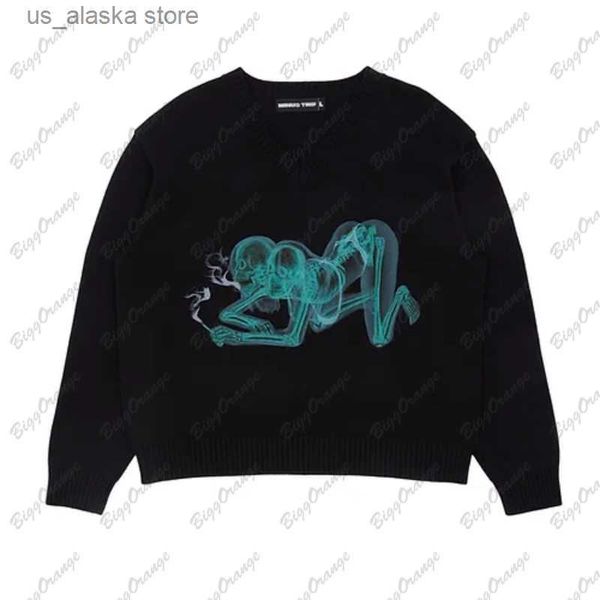 Sweats à capuche pour hommes Sweatshirts Mode coréenne Harajuku Noir Pull à capuche Streetwear Anime Sweat à capuche pour femme Pull à manches longues Top Crazy Outfit T230731