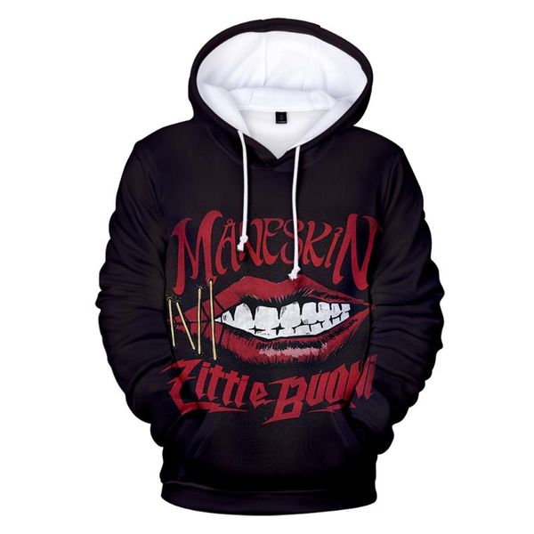 Sweats à capuche pour hommes Sweatshirts Mode Maneskin Sportswear Kawaii Garçon / fille Vêtements Hip Hop Femmes / Hommes Streetwear Les pulls à capuche pour enfants 3D P