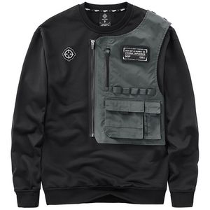 Sweats à capuche pour hommes Sweatshirts Mode Techwear Hi Street Mécanique Tactique Pull Personnalité Cargo Tops 220907