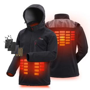 Sweats à capuche pour hommes Sweatshirts Firefox Hommes Sweats à capuche softshell chauffants légers avec batterie rechargeable USB Veste extérieure Travailleurs de moto 231128