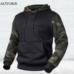 Sweats à capuche pour hommes Sweatshirts Polaire Sweats à capuche pour hommes Automne Hiver Casual Hoodies Hommes Outwear Camouflage Pull Sweats Homme Col À Capuche Lâche 4XL 230721