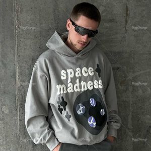 Hoodies en sweaters voor heren Schuimende ruimteprint Sweatshirt Oversized Y2k-kleding