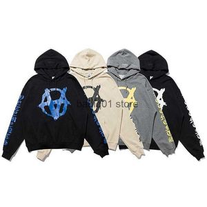 Herenhoodies Sweatshirts Franse Witte Leuke VEEMENTS Damespatroonserie Gedrukt T230306